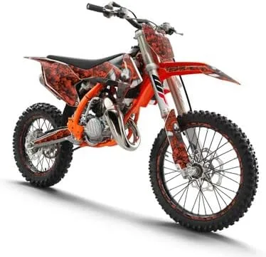 Miniatura 4 de 1998-2001 SX 65 Flaming Gearhead Orange Senge Graphics Base Kit Compatible con KTM