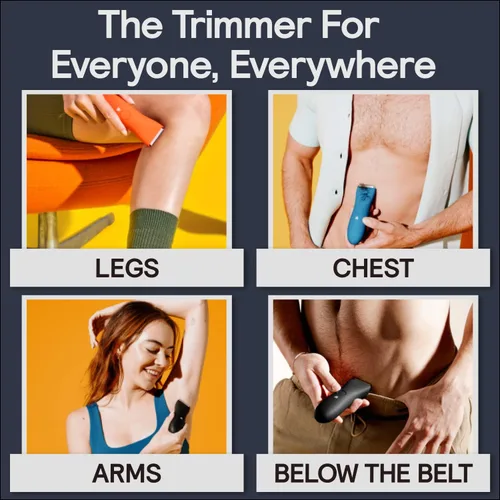 Miniatura 3 de MERIDIAN The Trimmer Premium - Recortadora de vello corporal y afeitadora eléctrica para hombres y mujeres, para cabello púbico, pecho, piernas
