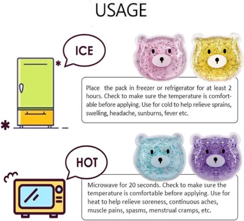 Miniatura 8 de Boo Boo - Bolsas de hielo frío y caliente para aliviar el dolor, bolsas de almuerzo, bolsas de hielo, paquete de hielo de gel reutilizable