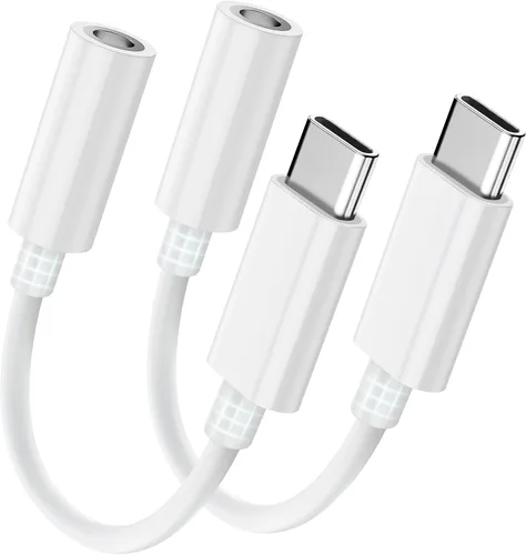 Seulliya Adaptador USB C a 3.5mm de conector de auriculares para iPhone 17/16/15 Pro/Max, DAC Dongle de audio de alta resolución, convertidor de