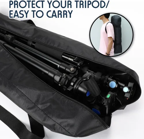 Miniatura 6 de Bolsa de transporte para trípode, resistente al agua, duradera, ligera, multifuncional, con traje resistente para tienda, caña de pesca, luces