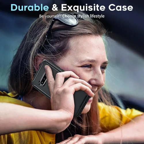 Miniatura 6 de LeYi Funda compatible con Galaxy S8 Plus: funda de protección 3 en 1 de cuerpo completo a prueba de golpes, de goma, resistente, resistente, a