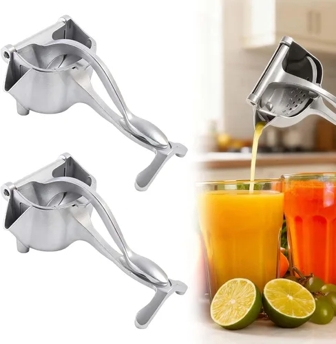 Prensa manual de aleación de aluminio para exprimir jugo de frutas cítricas, extractor de jugo de frutas frescas, exprimidor de limón, naranja, 2
