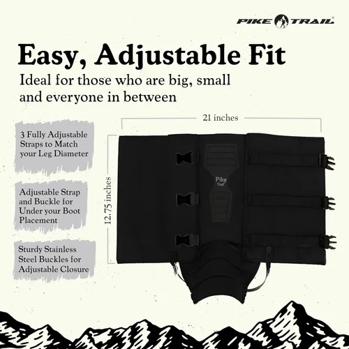 Miniatura 3 de Pike Trail Polainas de pierna de serpiente: protección de alto rendimiento para excursionistas y cazadores - Impermeable, protección contra