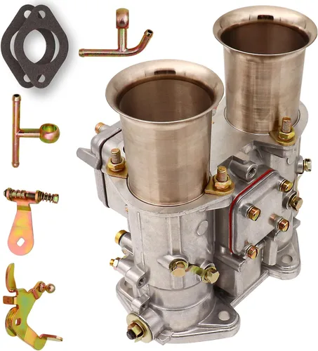 Miniatura 4 de NENKUTEN Carburador de 2 barriles para 45 DCOE Weber de 1.772 in de tiro lateral doble estrangulador Carb se adapta a Datsun 240/260/280Z MGB Toyota