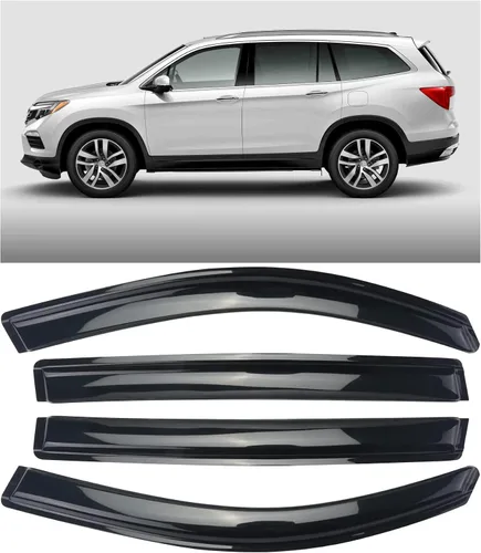 Miniatura 8 de DYRDINSHOW 4 unidades de deflectores de ventana adhesivos para sol y lluvia para Dodge Ram 1500 2002-2008, Ram 2500 y 3500 2003-2009 con cabina
