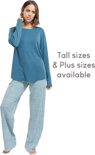 Miniatura 3 de jijamas Juego de pijama de algodón Pima increíblemente suave para mujer, la noche reparadora