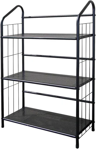 Legacy Decor Estante de metal para libros, estante de utilidad, estante abierto para dormitorio, oficina, despensa, lavandería, cocina y garaje,