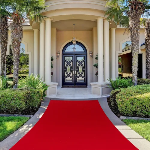 Miniatura 7 de Boao 10 x 2.3 pies Neopreno Alfombra de Pasillo Reutilizable Piso de Plástico Alfombra Antideslizante con Espalda de Goma para Pasillo Alfombra Rojo