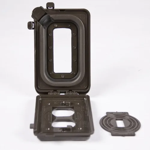 Miniatura 4 de Cubierta impermeable Hubbell-Bell plana y ampliable para dispositivo de plástico con 16 configuraciones en 1., ML450Z