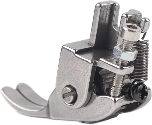Miniatura 9 de Oumefar Prensatelas ajustables con ruedas para máquina de coser Pie de rodillo para cuero Tela gruesa de tela de acero inoxidable Pies prensatelas