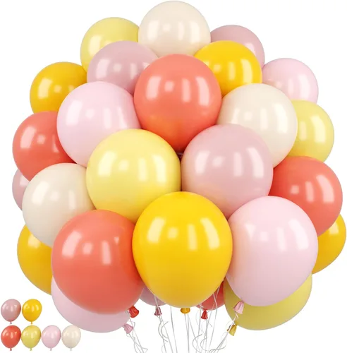 Miniatura 12 de Globos verde salvia y naranja, 12 pulgadas, globos verdes, marrones, naranjas, verde oliva, marrones, beige, globos de la jungla, safari, bosque