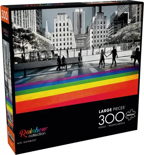 Buffalo Games - Mick Mick NYC - NYC Rainbow - Rompecabezas de 300 piezas para adultos, rompecabezas desafiante perfecto para noches de juego - El