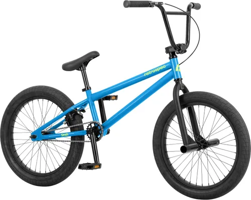 Miniatura 8 de Retrospec Sesh - Bicicleta BMX para niños de 20 pulgadas, estilo libre, para niños y niñas, con clavijas de eje extraíbles, freno en U, dirección