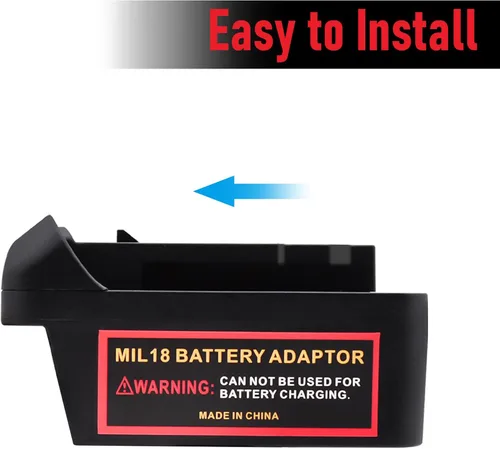 Miniatura 3 de Adaptador de corriente para herramientas Milwaukee M18 a DeWalt de 20 V, convertidor de batería ligero para herramientas eléctricas Dewalt
