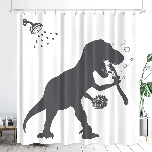 Miniatura 17 de Juego de cortinas de ducha divertidas con diseño de calavera y esqueleto de Halloween para baño, 60 pulgadas de ancho x 71 pulgadas de alto