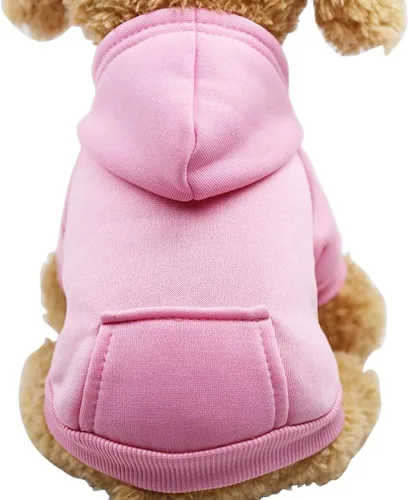 Miniatura 19 de Jecikelon Sudadera con capucha para perro de invierno con bolsillos, ropa cálida para perros pequeños, abrigo de chihuahua, ropa de cachorro y gato