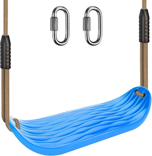 Miniatura 15 de BeneLabel Paquete de 2 Asientos de Columpio de Servicio Pesado de Capacidad de 500 Libras con Tabla de Asiento Más Ancha y Cuerda Ajustable