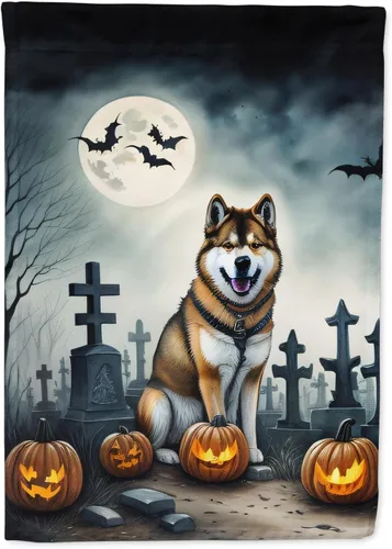Miniatura 52 de Caroline's Treasures DAC2011GF - Bandera decorativa para jardín de Halloween con diseño de beagle para jardín, jardín, jardín, jardín, multicolor
