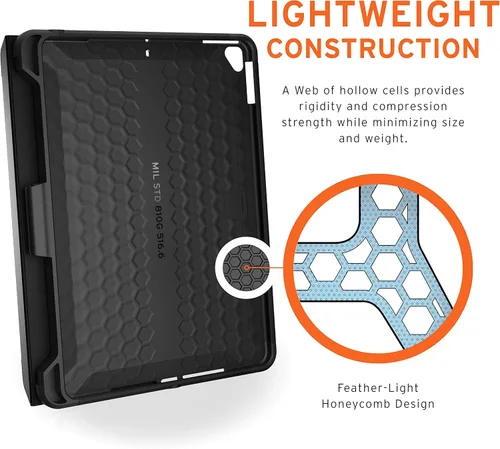 Miniatura 5 de Funda [U] by UAG para iPad de 10.2 pulgadas Aubergine 9ª generación 2021, 8ª generación 2020, DOT, funda inteligente de folio delgada y ligera a