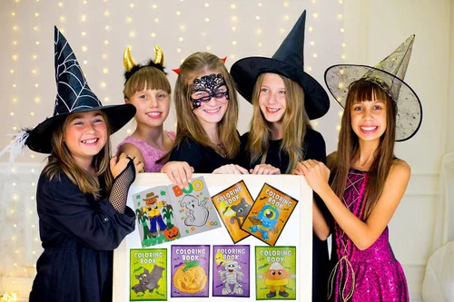 Miniatura 4 de The Dreidel Company Libros para colorear de Halloween (paquete de 12) recuerdos de fiesta para niños, relleno de bolsas de golosinas de Halloween