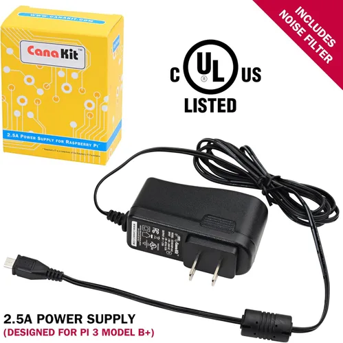 Miniatura 3 de CanaKit Raspberry Pi 3 B+ (B Plus) Kit de arranque (32 GB EVO+ Edition, Premium Black Case)