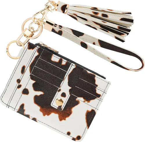Miniatura 8 de KNGITRYI Billeteras pequeñas de pulsera para mujer RFID para tarjetas de crédito, cartera con llavero, cartera para tarjetas de crédito