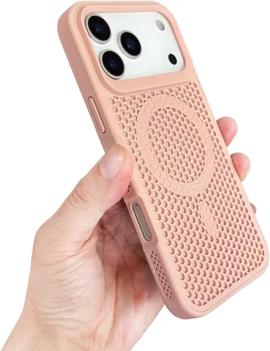 Miniatura 10 de Funda para iPhone 17 Pro Max, [compatible con MagSafe] doble capa de disipación de calor de panal de abeja, funda protectora transpirable y a prueba
