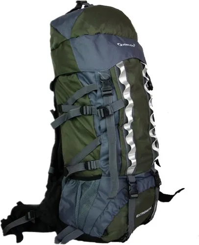 Miniatura 3 de Mochilas de marco interno 80L con cubierta de lluvia Mochila de senderismo al aire libre Bolsa de trekking impermeable, Verde militar, Mochila