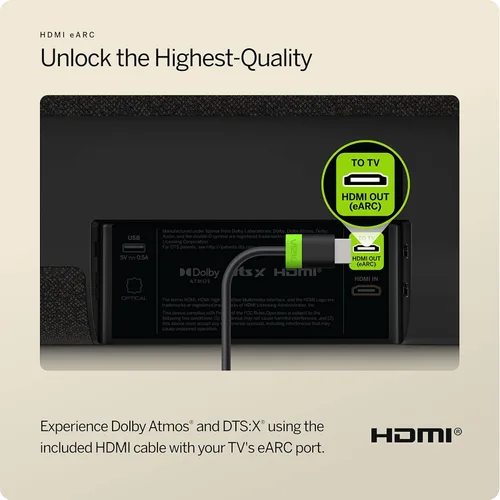 Miniatura 15 de VIZIO 5.1.2 Barra de sonido Elevate con Dolby Atmos, 13 altavoces, subwoofer inalámbrico, Alexa - Modelo 2023, color negro