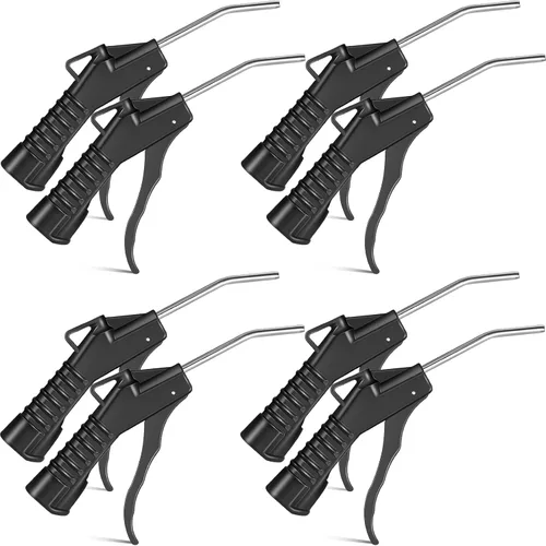 Honoson Pistola sopladora de boquilla de aire, empuñadura de pistola, herramienta de soplado de aire, accesorios de compresor para mecánicos Negro