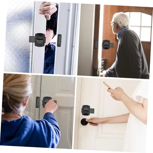 Miniatura 8 de BESTonZON Cerradura de cerrojo de metal para valla de metal Cerradura de cadena de puerta Muebles para el hogar Muebles deslizantes Cerradura