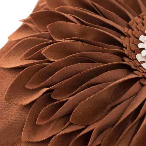 Miniatura 4 de OiseauVoler Funda de almohada decorativa de girasol 3D, fundas de almohada hechas a mano para sofá, casa de campo, decoración de sala de estar, 18 x