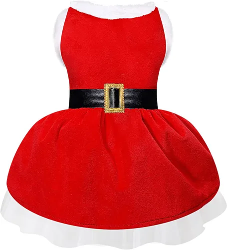 Miniatura 8 de Vestido de tul para perro de cumpleaños para niña, ropa para perro, vestidos de festival de vacaciones, disfraces de fiesta para cachorros, camisas