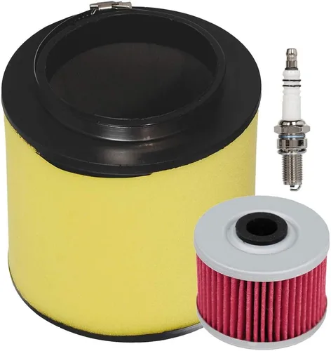 HIFROM Limpiador de elementos de filtro de aire ATV con filtro de aceite, bujía, kit de afinación de repuesto para Honda Foreman 500 TRX500TM