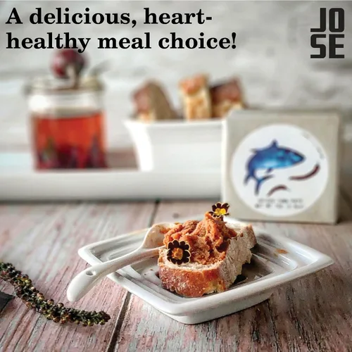 Miniatura 5 de Paté de atún especiado enlatado de Jose Gourmet, Atún portugués capturado en la naturaleza, Paté de pescado enlatado, Mariscos sostenibles con alto