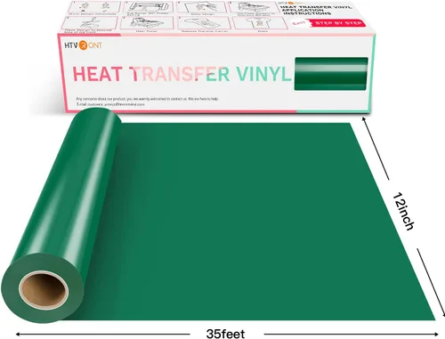 Miniatura 7 de HTVRONT - Rollo de vinilo de transferencia de calor 12 x 35 pies, vinilo amarillo HTV para camisas, vinilo para Cricut y Cameo, fácil de cortar