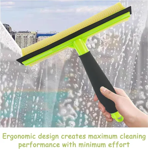 Miniatura 7 de Escobilla de Ducha Limpiacristales de Ventana Limpiador para Puertas de Ducha de Cristal, Herramienta de Limpieza de Ventanas 2 en 1 Raspador