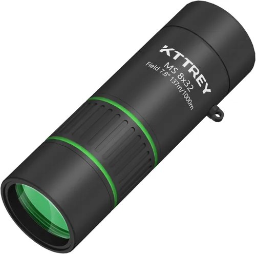Telescopio monocular de 8 x 32 para adultos, prisma BAK4 de alta potencia, revestimiento FMC, IPX7, impermeable, alcance compacto para observación