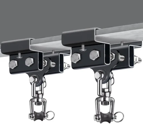 Miniatura 12 de Dolibest Colgador de vigas de acero resistente, soporte para bolsa pesada, colgador de bolsa pesada I Beam para percha de saco de boxeo