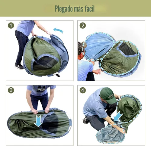 Miniatura 2 de Night Cat - Tienda de campaña desplegable para 1 persona, impermeable, instantánea, fácil de instalar, para exteriores