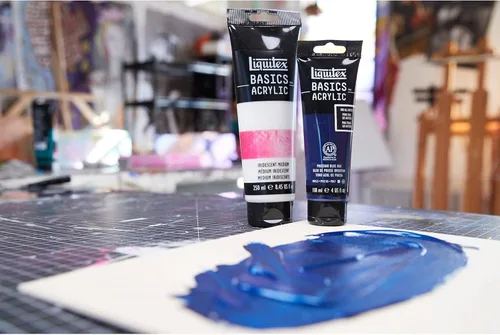 Miniatura 2 de Liquitex - Pintura acrílica BASICS Iridescente, tubo de 8.4 onzas (250ml)