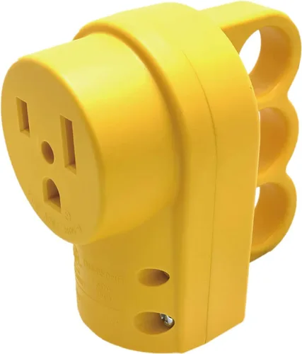 Miniatura 12 de Sintron NEMA - Enchufe de hoja recta 14-50P, mango ergonómico, rewirable, para caravana, caravana, remolque, viaje, 125/250 voltios, 50 amperios, 3