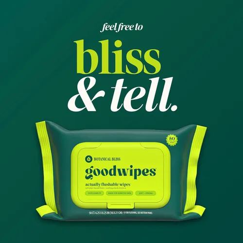 Miniatura 7 de Goodwipes Toallitas desechables para el trasero - Vitamina E y aloe - Seguras para alcantarillado y fosa séptica - Toallitas húmedas extra grandes
