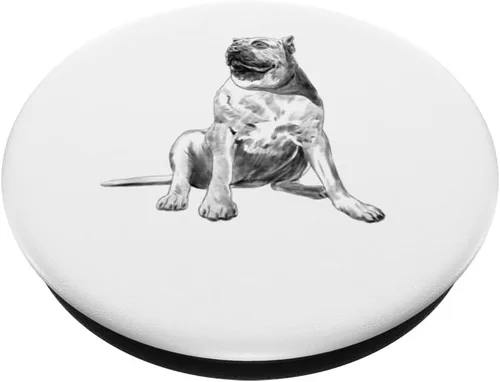 Miniatura 2 de Perro Sentado Perro De Presa Canario PopSockets PopGrip intercambiable