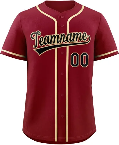Miniatura 14 de KXK - Camiseta de béisbol personalizada cosida, uniforme deportivo para hombres, mujeres y niños