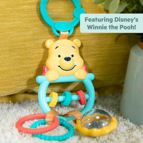 Miniatura 7 de Bright Starts Disney Baby Winnie The Pooh Juguete de Actividad Oso Ocupado, Juguete de Cochecito Unisex, Recién Nacidos en Adelante