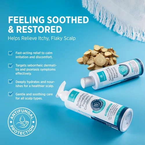 Champú Roycederm para Psoriasis, Dermatitis Seborreica, Foliculitis, Caspa, Tratamiento para Psoriasis del Cuero Cabelludo y Dermatitis Seborreica,