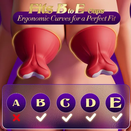 Miniatura 4 de Juguetes sexuales. Vibrador de pezones para mujeres - Juguetes de estimulación de pezones 5EN1 con 10 modos de rotación amasadora, 4 cabezales