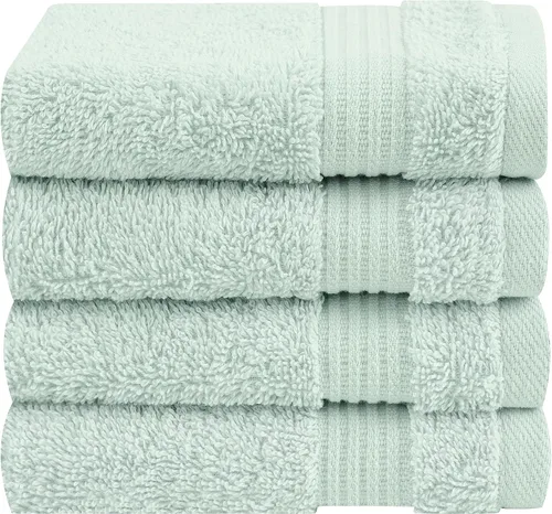 Miniatura 67 de Cotton Paradise - Juego de 4 toallas de mano para baño, 100% algodón turco, toallas suaves y absorbentes para la cara, toallas de mano color gris